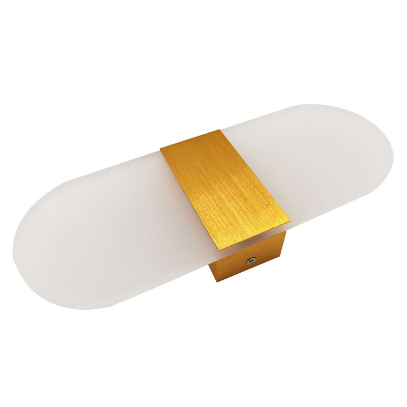 Precio de fábrica LED Luces de pared Acrílico interior moderno paso luz vanidad luces baño montaje en pared para la venta