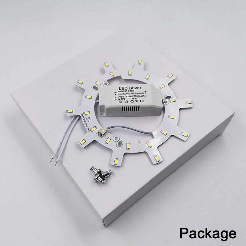 Luces de techo LED modernas 12-24W módulo de fuente de luz de cocina AC220V sala de estar tablero de retroadaptación de iluminación de techo de ahorro de energía