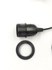 Enchufe de cable, soporte para lámpara de sal del Himalaya, accesorios para lámpara de mesa, interruptor de atenuación 301 303, enchufe europeo/austral/europeo, enchufe de tres pines, portalámparas E27