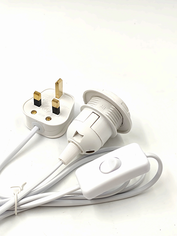 Enchufe de cable, soporte para lámpara de sal del Himalaya, accesorios para lámpara de mesa, interruptor de atenuación 301 303, enchufe europeo/austral/europeo, enchufe de tres pines, portalámparas E27