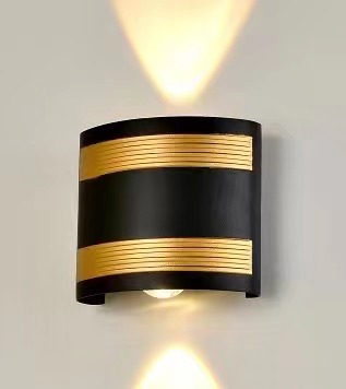 Pared de oro Luces de pared LED Montaje en pared Luz LED Luz de pared LED Lámpara de iluminación de pared LED Lámpara de pared arriba y abajo