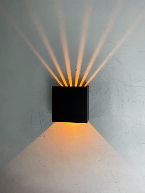 Lámpara de pared de seis haces de 6 W, luces led, candelabro de pared estético, lámpara de pared moderna led, candelabro de pared para exteriores, luces de pared led para interiores