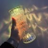 Lámpara de mesa de 16 colores de cristal de cintura pequeña, lámpara de ambiente de mesa de Bar, lámpara de noche de dormitorio desenchufada, regalo de cumpleaños para novia