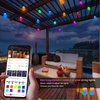 Guirnalda de luces LED solares para decoración de Navidad, bombilla IP65, lámpara impermeable para Patio, guirnalda de vacaciones para muebles de jardín al aire libre