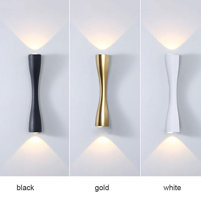 Modo Groothandel Decorar Interior Zwart Goud Aluminio Acryl Ijzer Woonkamer LED Moderne Wandlamp