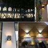 Estilo industrial 12W AC85-265V Impermeable IP65 Haz ajustable Aluminio Exterior LED Cubo Impermeable Luz de pared Popular