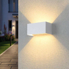 Lámpara de pared exterior impermeable LED Lámpara de pared larga IP65 Luz de aluminio Jardín Villa Porche Sconce Light 110V 220V Sconce Luminaire