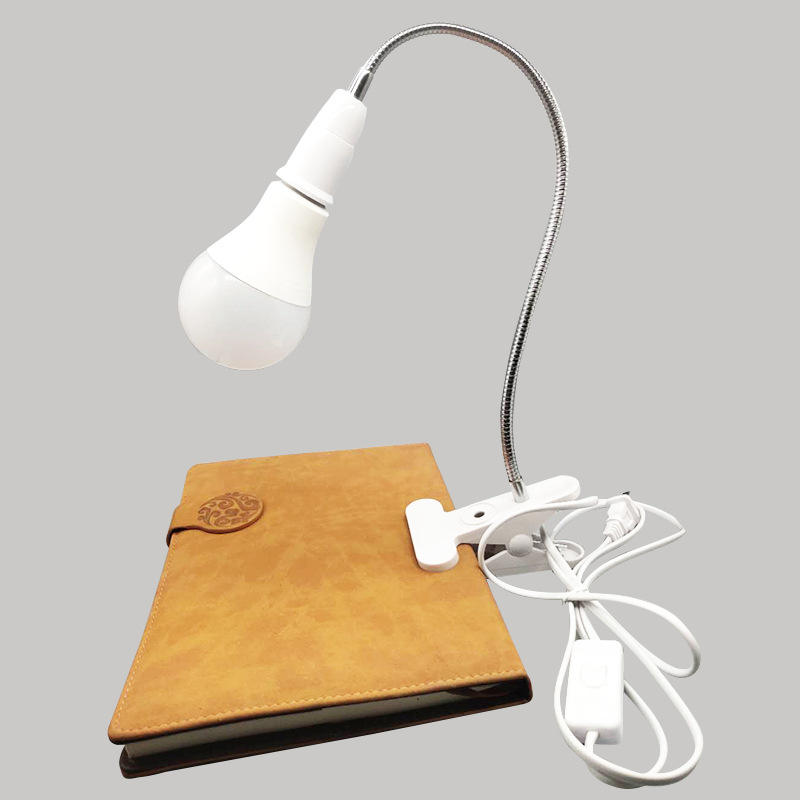 Portalámparas de escritorio Flexible de 360 ​​grados, Base E27, enchufe de luz, Cable con Clip de cuello de cisne con enchufe de interruptor de encendido y apagado para bombilla de luz nocturna
