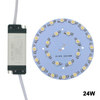 Conductor plástico de la fuente de alimentación de la cáscara del panel LED del tablero del microprocesador del poder más elevado de la estrella de la luz del punto del bulbo de 24W LED