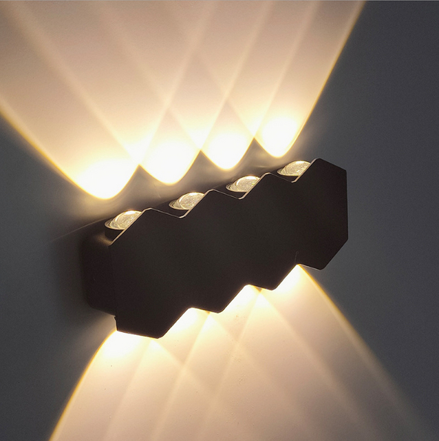 Lámparas de pared impermeables LED modernas y lámpara de iluminación de pared de luz decorativa para exteriores, iluminación para el hogar, luz de pared LED moderna