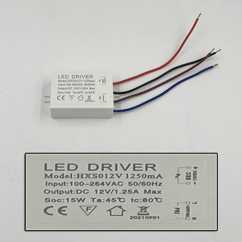 Controlador LED Fuente de alimentación de voltaje constante Controlador DC12V 7W 15W 72W 48W / AC 220V a 12V Fuente de alimentación Voltaje constante para transformadores de iluminación de control