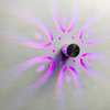 Luz LED de pared de luna nórdica para dormitorio, mesita de noche, sala de estar, decoración del hogar, superficie de Control remoto, lámpara de fondo de iluminación interior