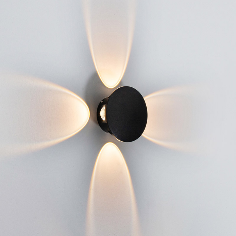 Luz de pared impermeable de setas, iluminación de jardín, lámpara de pared LED para interiores y exteriores, candelabro de pared impermeable, iluminación decorativa para dormitorio