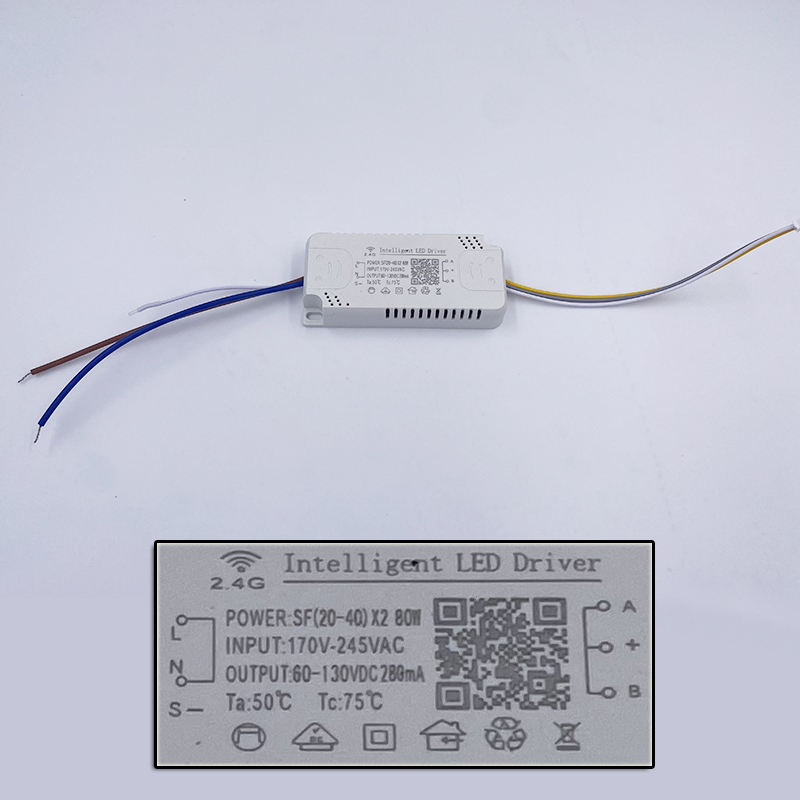 2 vías 48-160W 2.4g Controlador LED Controlador de lámpara Controlador de temperatura de tres colores Transformadores de iluminación LED Alta calidad Seguro 2.4G Controlador Fuente de alimentación Controlador de adaptador LED