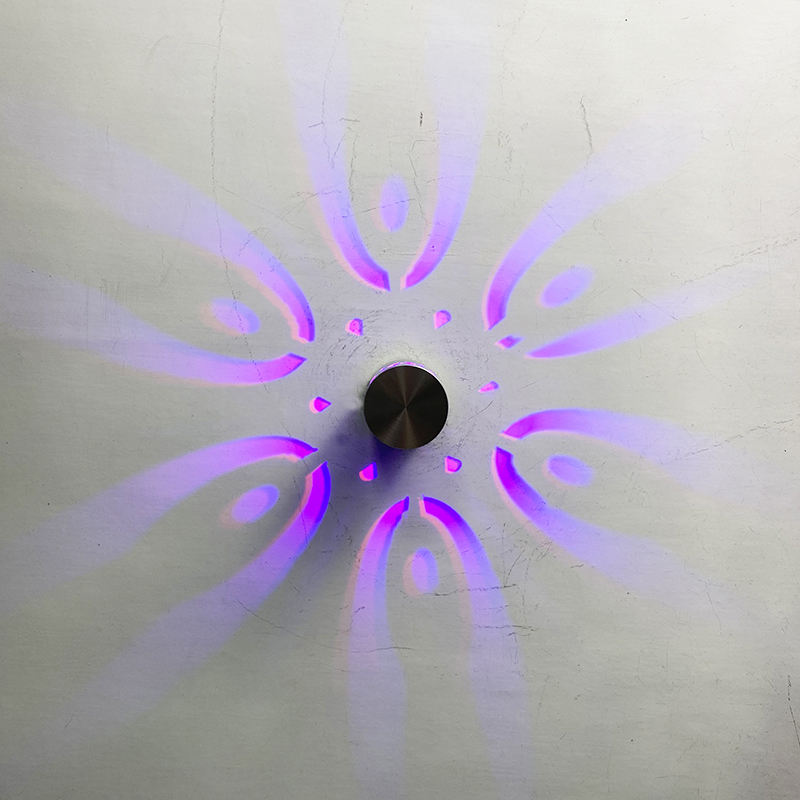 Lámpara de pared Led con agujero en espiral RGB, lámpara en espiral regulable de 3W con superficie de Control remoto, instalación de Mini luz para barra de sala de juegos, nuevo