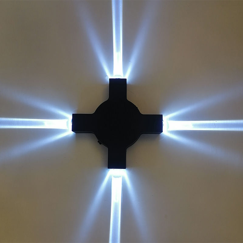 Lámpara exterior impermeable de diseño moderno montada en la pared de 4W 12W up down loft RGB control remoto LED lámparas de pared wandlamp