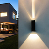 Lámpara de arriba y abajo Led cuadrado moderno Ip65 impermeable al aire libre hogar pared aplique de alta calidad precio barato