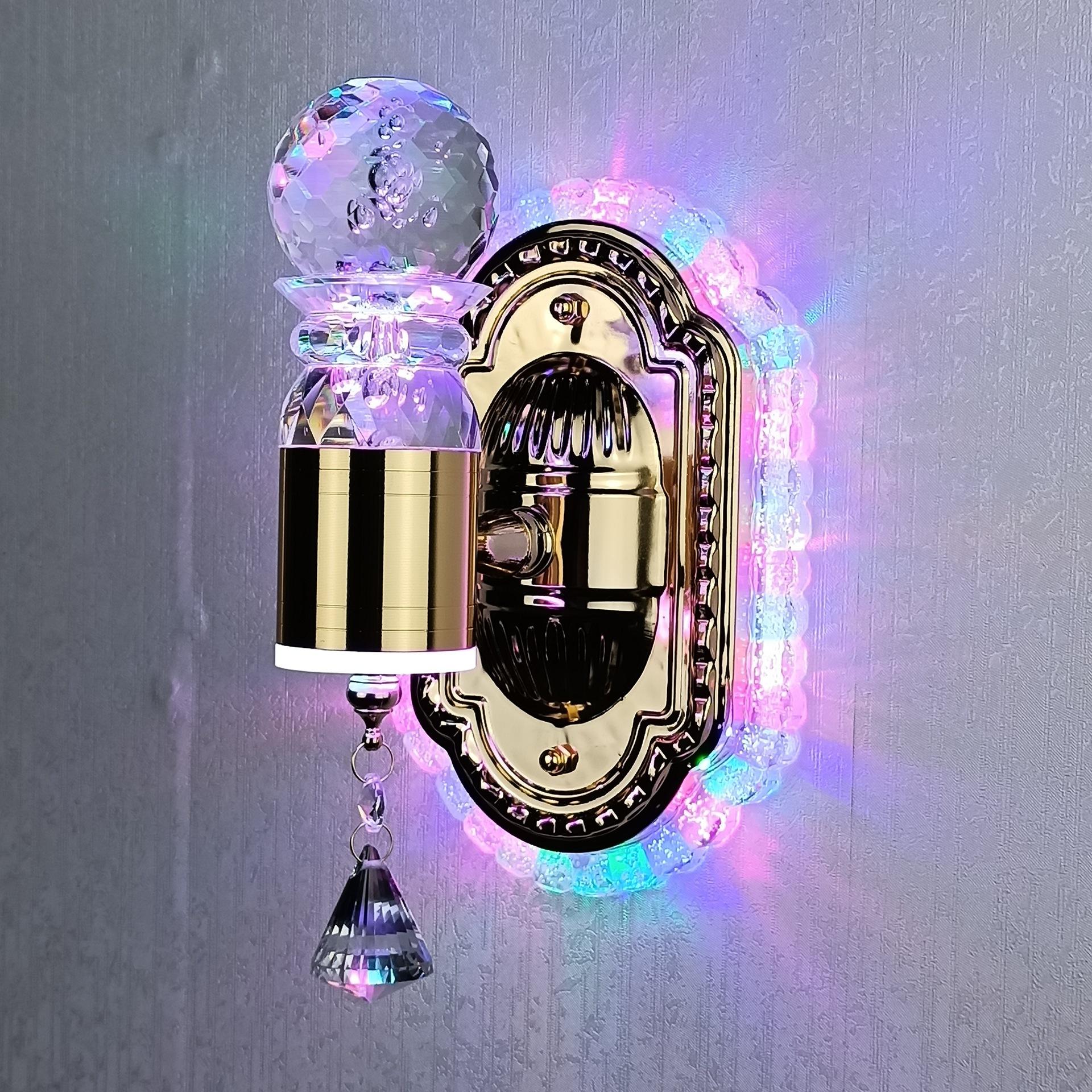 Lámpara de pared de cristal para sala de estar y dormitorio Simple, lámpara frontal para espejo, lámpara de maquillaje para baño, luces de pared, luces de decoración para el hogar, luz de espejo