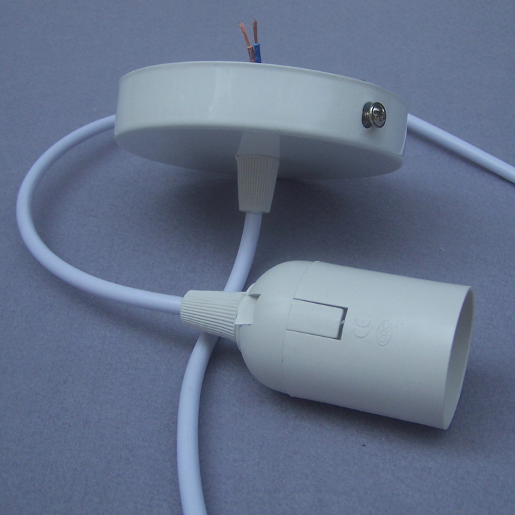 Bombilla LED de 1,8 M/4M, cable colgante, accesorios de iluminación DIY, pantalla con placa de techo, portalámparas E27, cable de araña