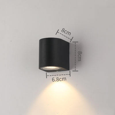 Luz LED de pared IP65 para exteriores, resistente al agua, para jardín, 5W/10W, lámpara moderna para pasillo, dormitorio, sala de estar, interior, Hotel, Wandleuchte Badezimmer