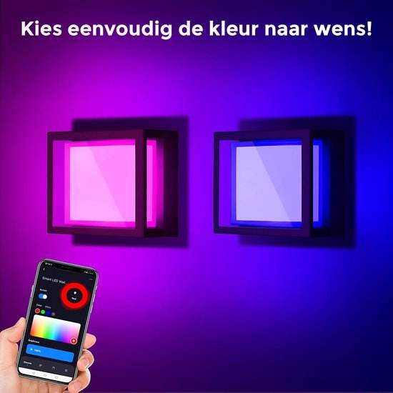 10W TUYA APP iluminación acrílico impermeable aplique de pared para decoración de jardín con precio de fábrica para iluminación de sala de estar