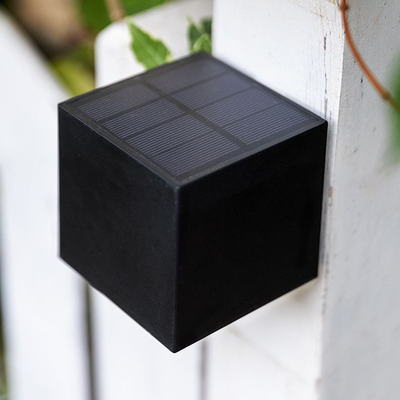 Luces de pared solares para exteriores Luces de pared solares Luces de pared solares Lámpara solar de cubo para exteriores Lámpara solar cuadrada Lámpara de luz cálida impermeable IP65
