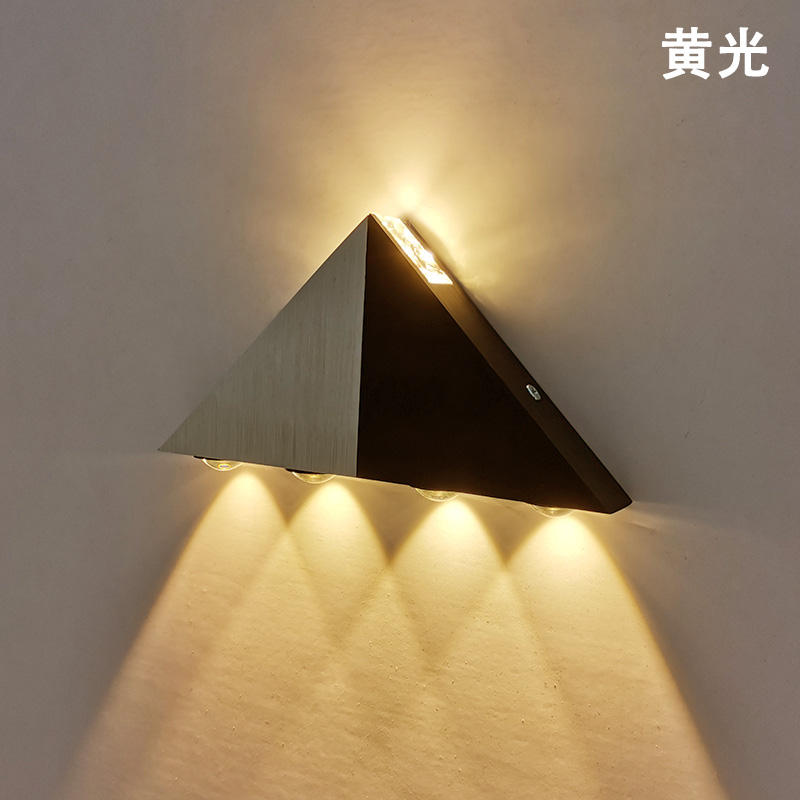Kontak, focos de haz estrecho de 4 vías, iluminación de pared Led rectangular, cantidad de amarillo y verde, potencia de lámpara de cuerpo roja, blanca y azul luminosa