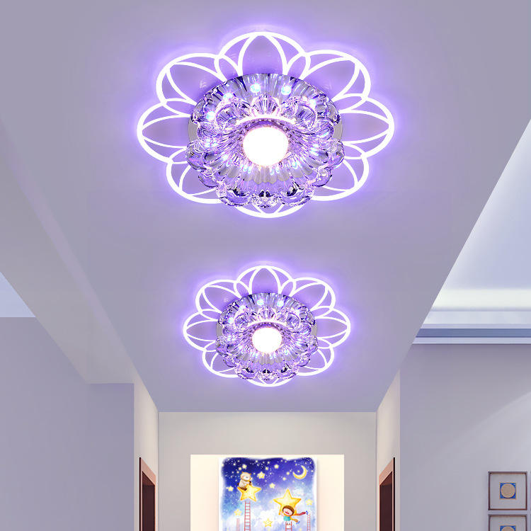 Lámpara de techo de cristal rosa Lámpara de techo de cristal Lámparas de techo modernas para comedor Lámpara de techo moderna de mediados de siglo Lámparas para sala de estar Techo Lámpara de techo LED
