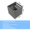Estilo industrial AC85-265V Impermeable IP65 Haz ajustable Aluminio Exterior LED Cubo Luz de pared impermeable