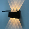 Creativo jardín calle patio IP65 impermeable todo en uno Panel Solar Sensor de movimiento inteligente lámparas Led pared exterior luz Solar