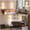 Lámpara de pared LED de 10 W para interiores, lámpara de pared decorativa de aluminio arriba y abajo, aplique de pared LED para dormitorio, iluminación impermeable
