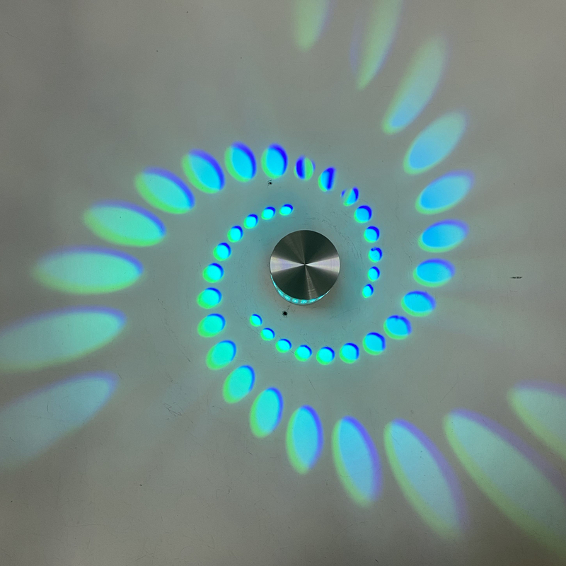 Lámparas de decoración de fondo de círculo simple, luces de pared LED RGB modernas para sala de estar, dormitorio, mesita de noche, pasillo, pasillo, iluminación interior
