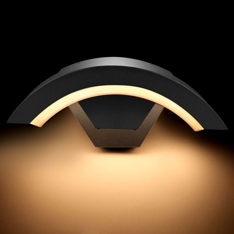 Lámpara de pared Led con Sensor moderno de 18w para exteriores, resistente al agua, para puerta delantera, jardín, porche, luz de pared, iluminación de pared interior moderna, sensor de luz