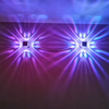 Lámpara de pared LED RGB nórdica de mariposa de 4 lados para decoración de dormitorio, luz de pared, sala de estar, iluminación colorida para fiestas interiores