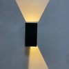 Luz de pared impermeable de 12 W, lámpara de pared LED montada en la pared exterior, accesorio para el hogar, luces de aluminio