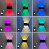Lámpara de pared LED regulable RGB para decoración de vacaciones, aplicación remota, Control por Bluetooth, compatible con Bluetooth, AC85-265V