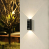 Luz de jardín solar al aire libre popular de Amazon Luz de decoración de paisaje Luz de inundación solar de jardín de parque al aire libre