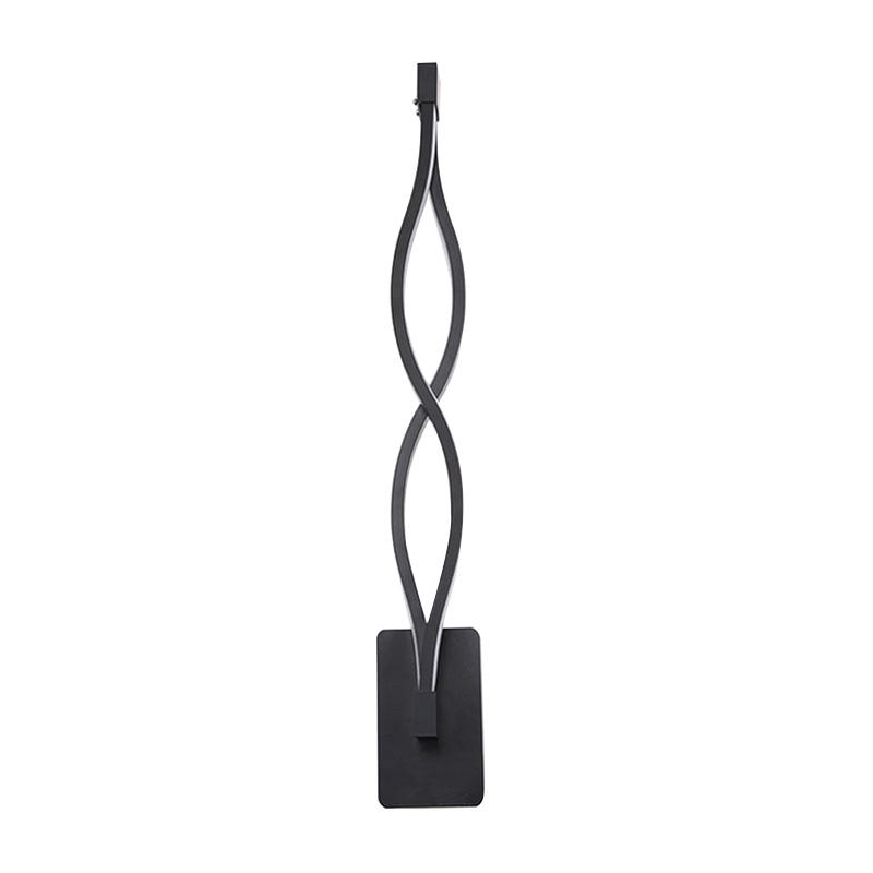 16W Decoración de la casa moderna Forma de onda Aluminio Arriba Abajo Lámpara de pared LED Luz de pared LED para interiores Luz de guirnalda de vacaciones