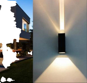 Led exterior impermeable moderno minimalista creativo un haz de luz en el centro de atención abajo astigmatismo lámpara de pared jardín