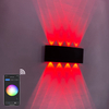 2022 aplicación Tuya Smart Home WiFi aplicación controlada 85-265V RGBW IP65 aluminio impermeable Led lámpara de jardín inteligente Led exterior arriba y abajo luz de pared