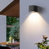Luz solar Lámpara de pared para exteriores Jardín Arriba Abajo Lámpara de aplique de pared de luz solar de aluminio impermeable Luz LED solar para exteriores