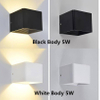 3w 5w Lámpara de pared cuadrada Iluminación LED para interiores Iluminación LED para interiores Cubo de cerámica Lámpara de pared para interiores Cuadrada Pequeña luz de noche Lámpara de pared única Decoración de hotel para interiores Buena calidad 