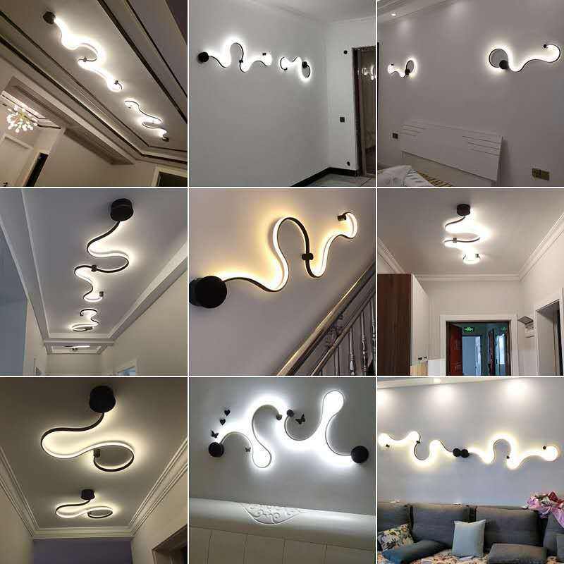 Einfache Moderne Kreative Wohnzimmerlampe Hintergrundwanddekoration Lámpara de diseño Speziell Geformte Nachttischlampen