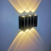 Lámpara de pared Led de aluminio para exteriores IP65, resistente al agua, luz de pared hacia arriba y hacia abajo, escalera de casa, dormitorio, pasillo de noche, 4/6/8W, 2 años de garantía