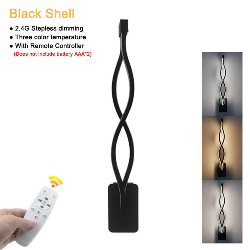 21W 2.4G Lámpara de dormitorio moderna Lámpara de pared de onda larga y luz nocturna LED de alta calidad con precio de fábrica de alta calidad