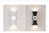 6W Led impermeable al aire libre arriba y abajo iluminación jardín forma de cuerno IP65 lámpara de pared de loft al aire libre led aplique de pared moderno