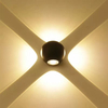 4W Pequeña NUEVA llegada Luces de bola Luz descendente para exteriores Luces multicolores Lámparas de pared externas Luminaria LED Wandlamp Lámparas de pared LED