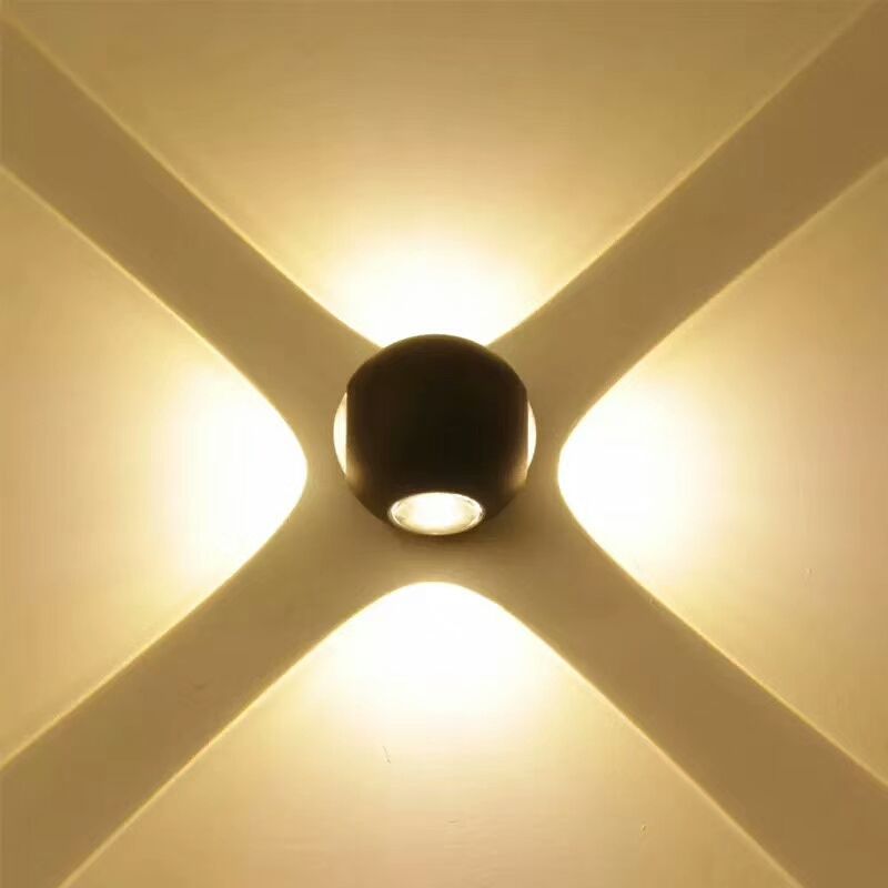 4W Pequeña NUEVA llegada Luces de bola Luz descendente para exteriores Luces multicolores Lámparas de pared externas Luminaria LED Wandlamp Lámparas de pared LED
