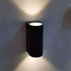 Lámpara de pared impermeable de doble cabezal de columna de 12 W lámpara de noche única lámpara de pared impermeable IP65 para decoración de jardín