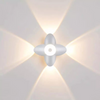 Luz LED de pared para exteriores, decoración hacia arriba y abajo, foco de Lotus Villa, pasillo, balcón, pasillo, luz de pared de fondo